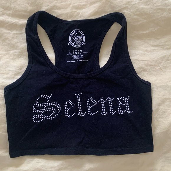 TWO FOR ONE BUNDLE- Black Selena Merch Tank top from Forever 21, Brown top Shein - Picture 10 of 10